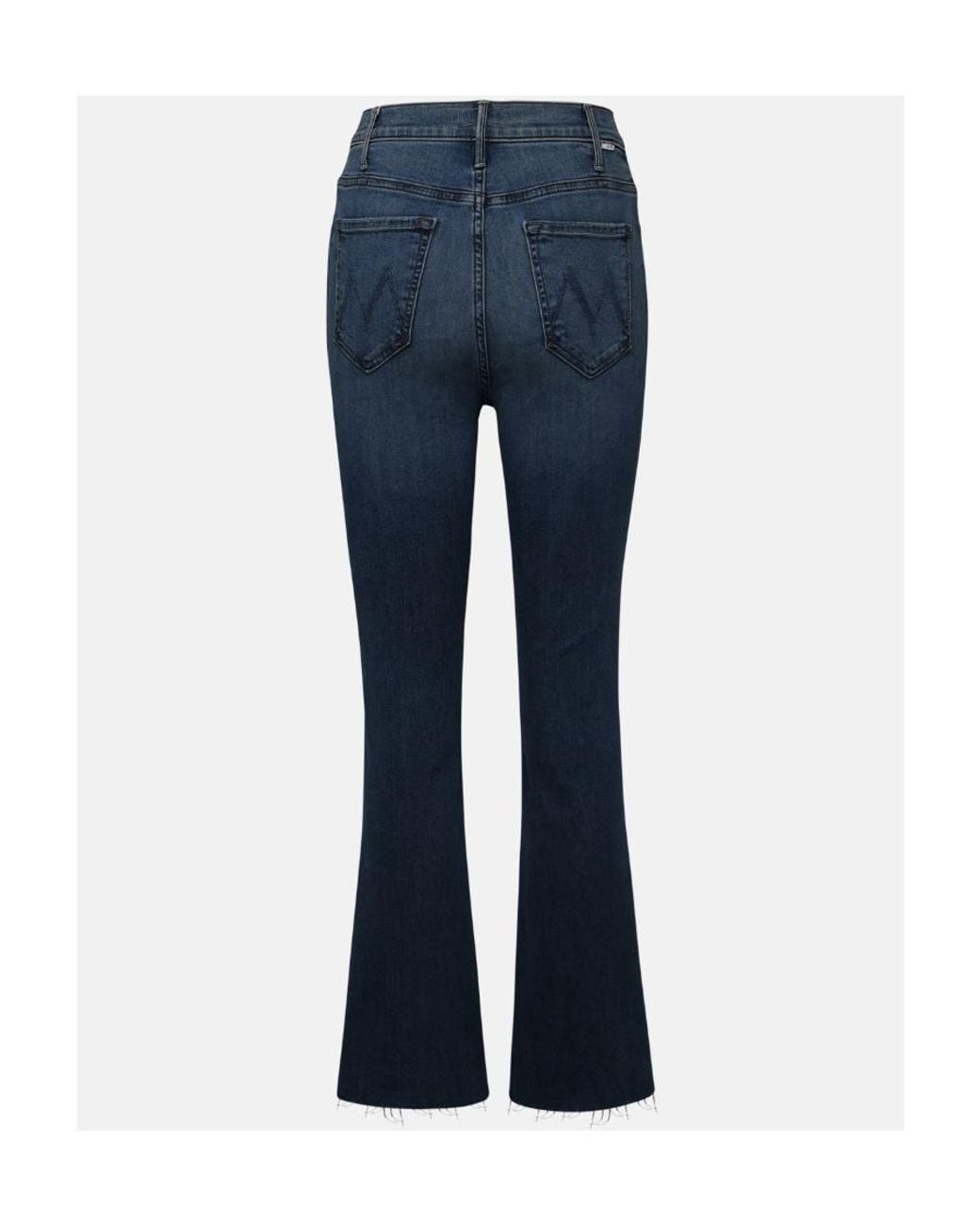 Mother Blue The Hustler Ankle Fray Jeans
