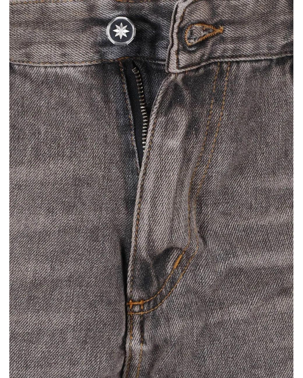 PDF CHANNEL Gray Pdf Relaxed Wide-Leg Jeans for men
