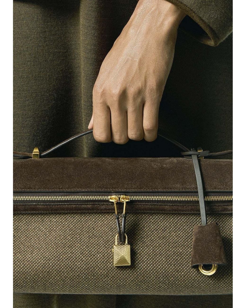 Loro Piana Brown Extra Softy Bag L29 Shoulder Bag