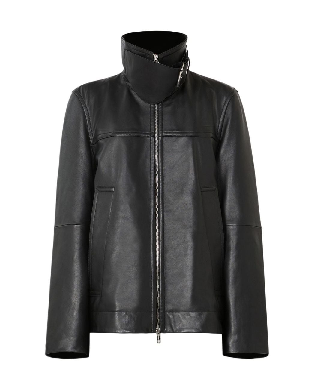 Sportmax Black High-Neck Zipped Jacket