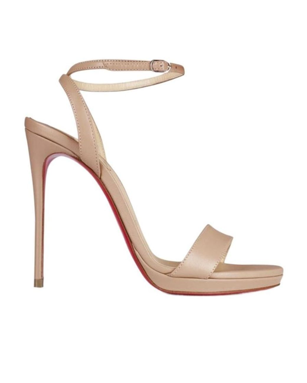 Christian Louboutin White High-Heeled Sandals