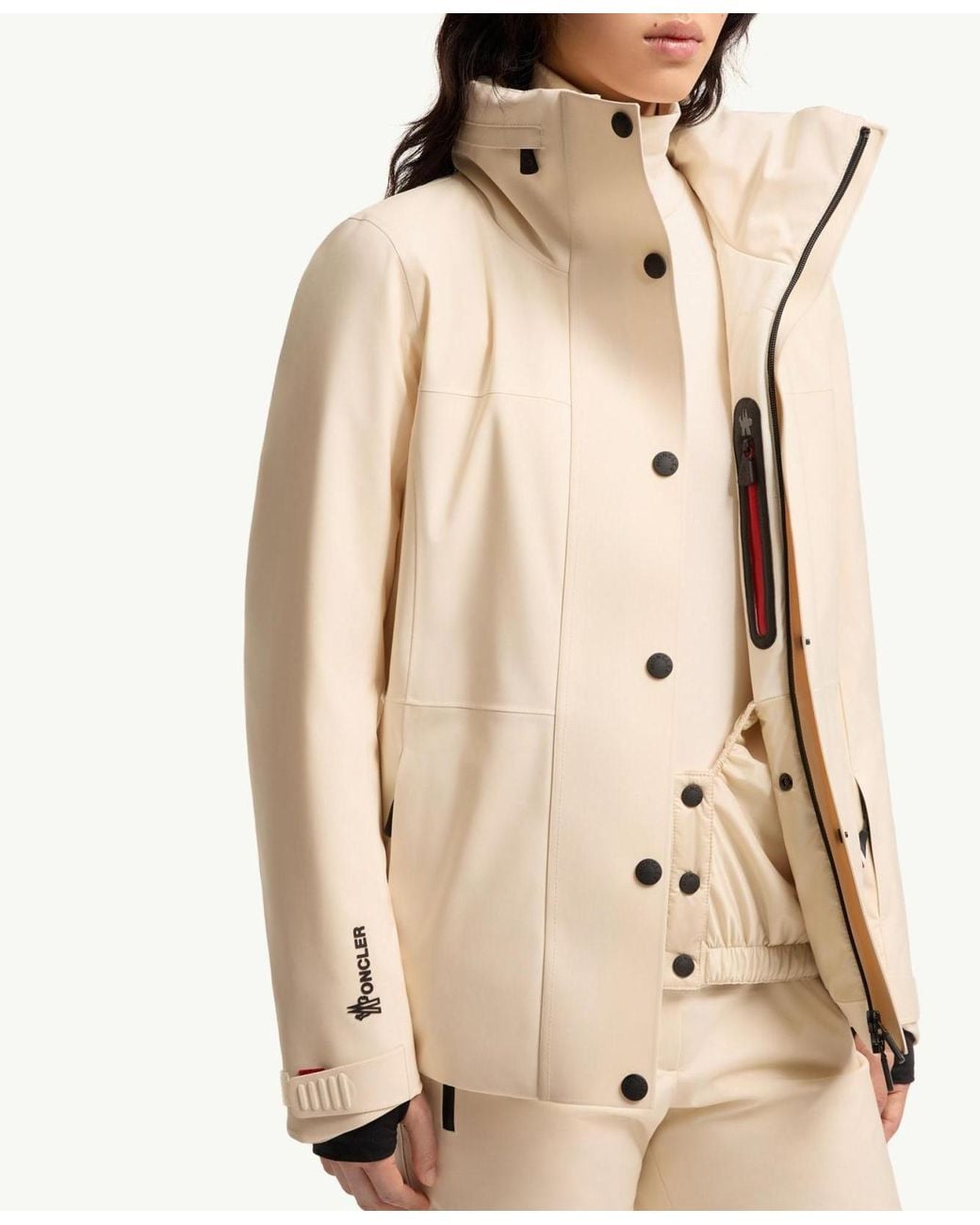Moncler Natural Hainets Insulated Ski Jacket