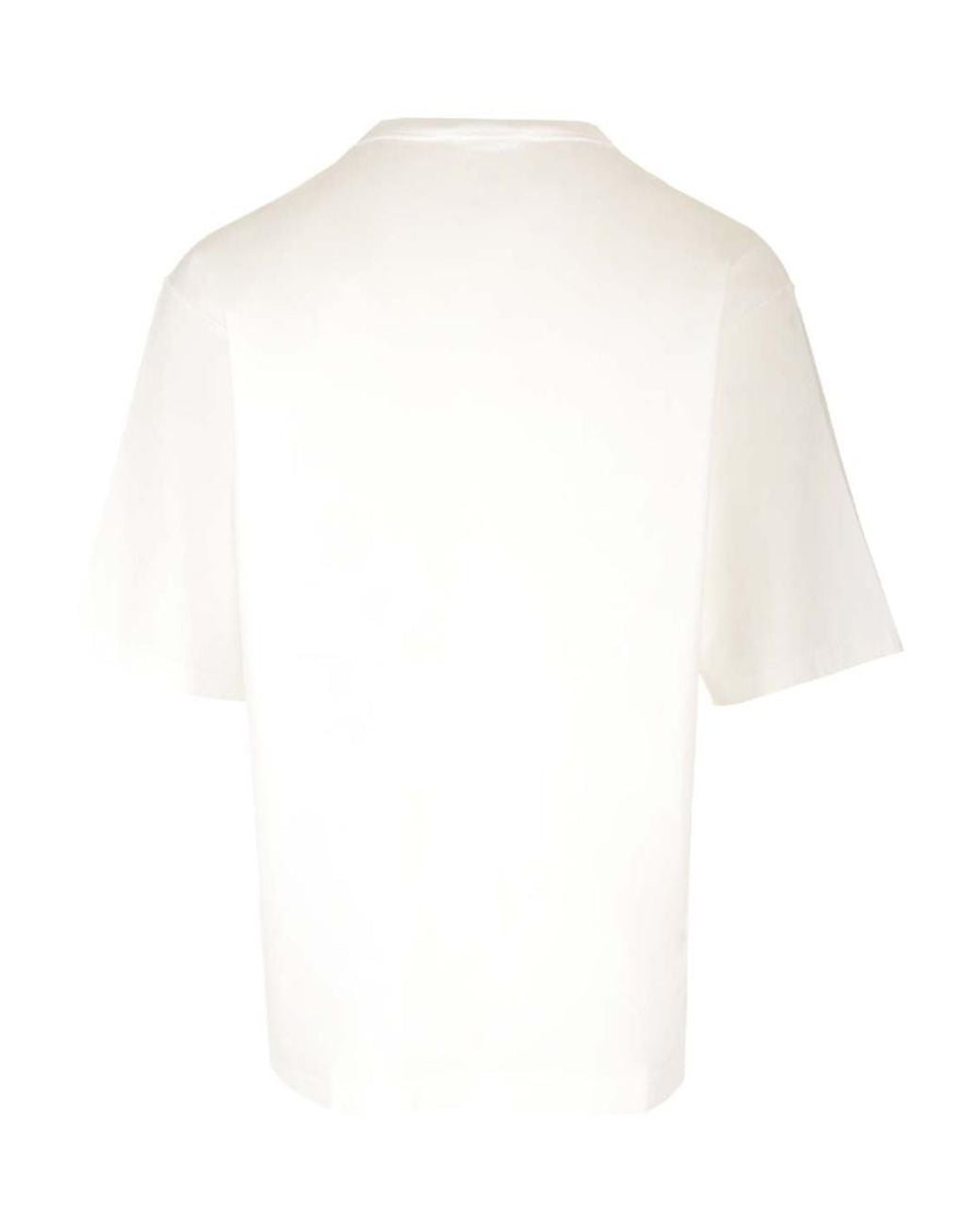 Dolce & Gabbana White Marina-Printed Short-Sleeved T-Shirt for men