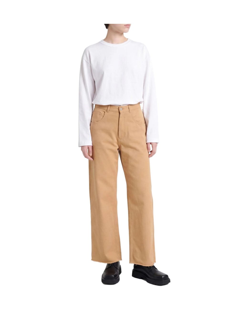 MM6 by Maison Margiela Natural Casual Trousers