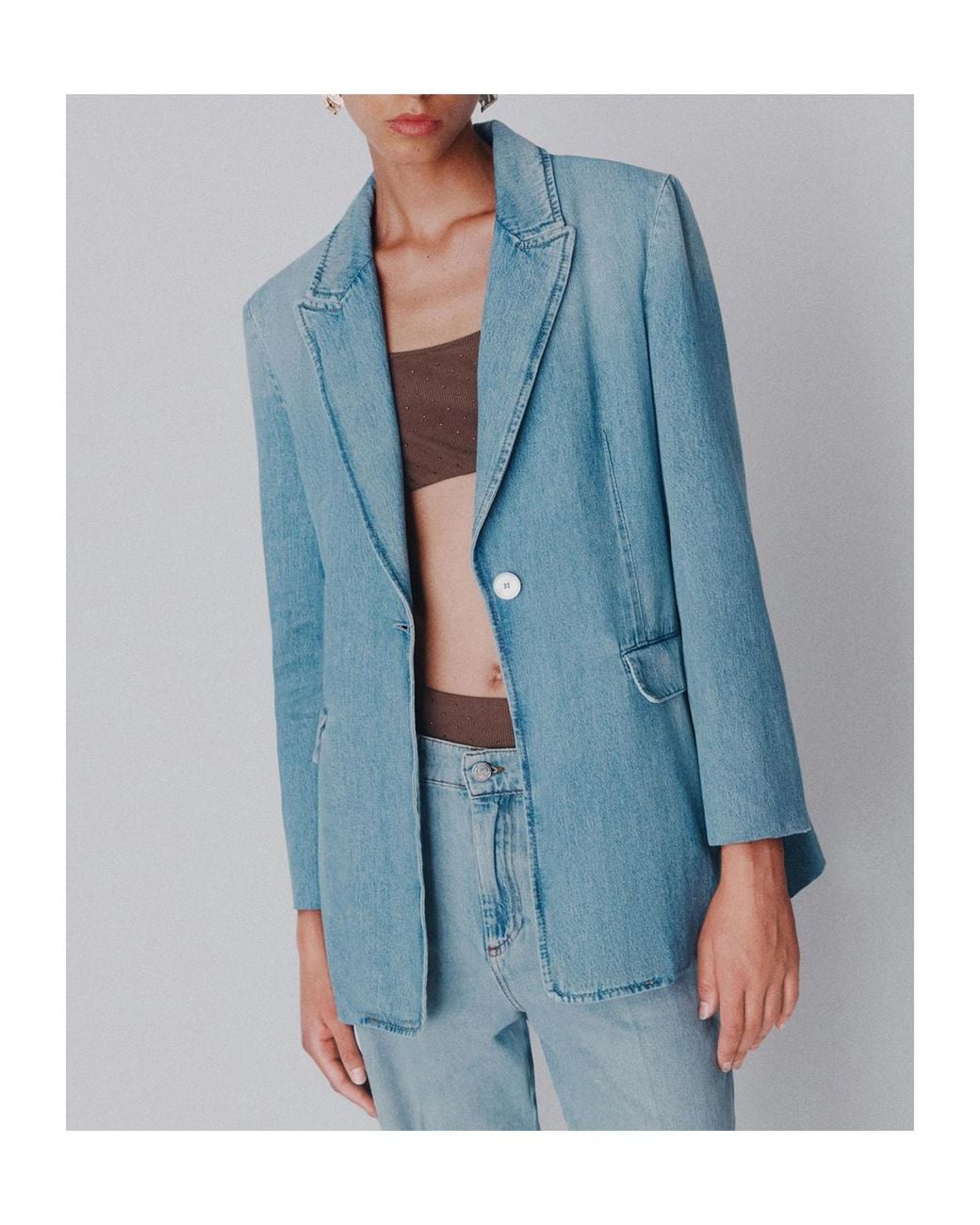 Marella Blue Light Denim Blazer