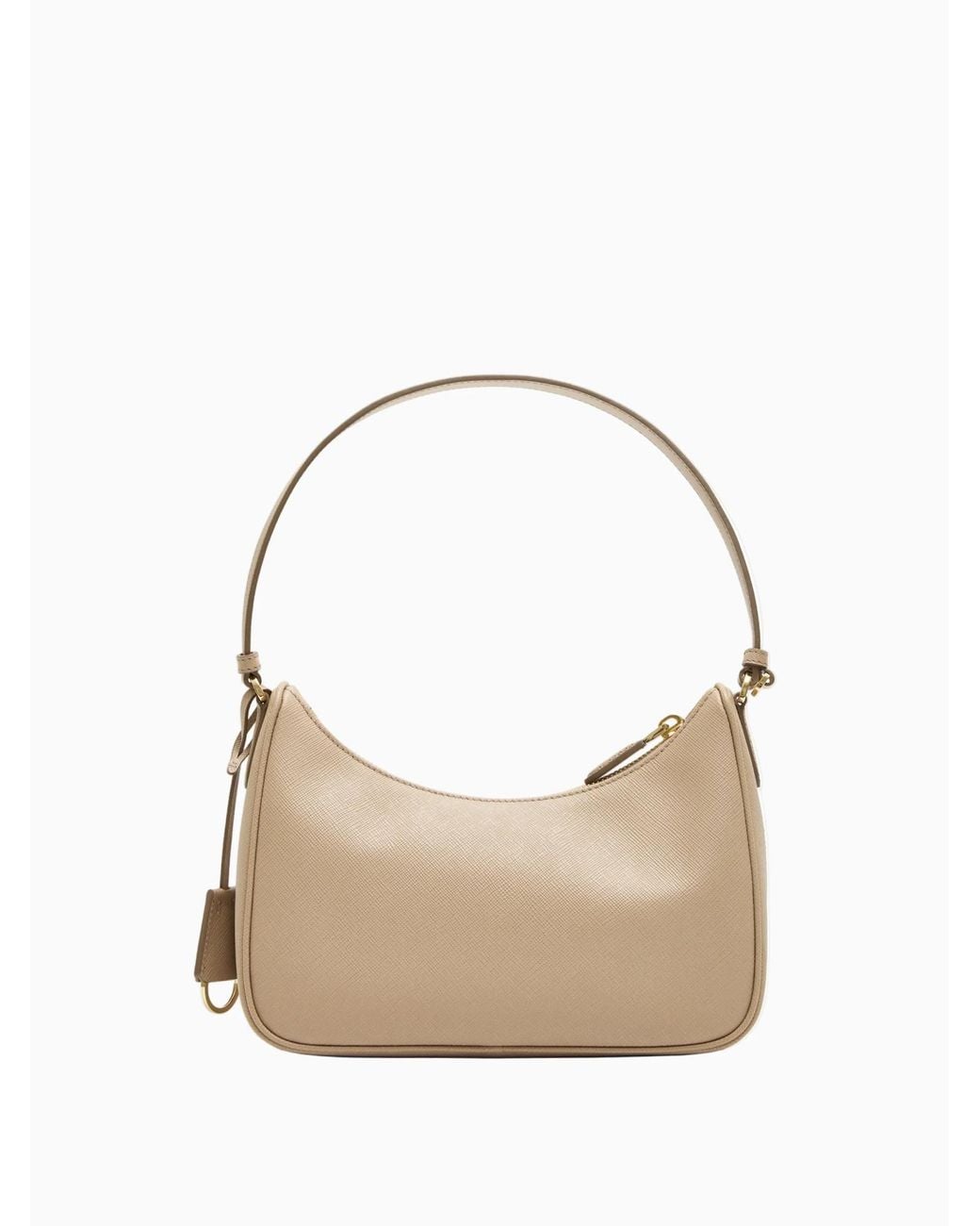 Prada Natural Zipper Handbag