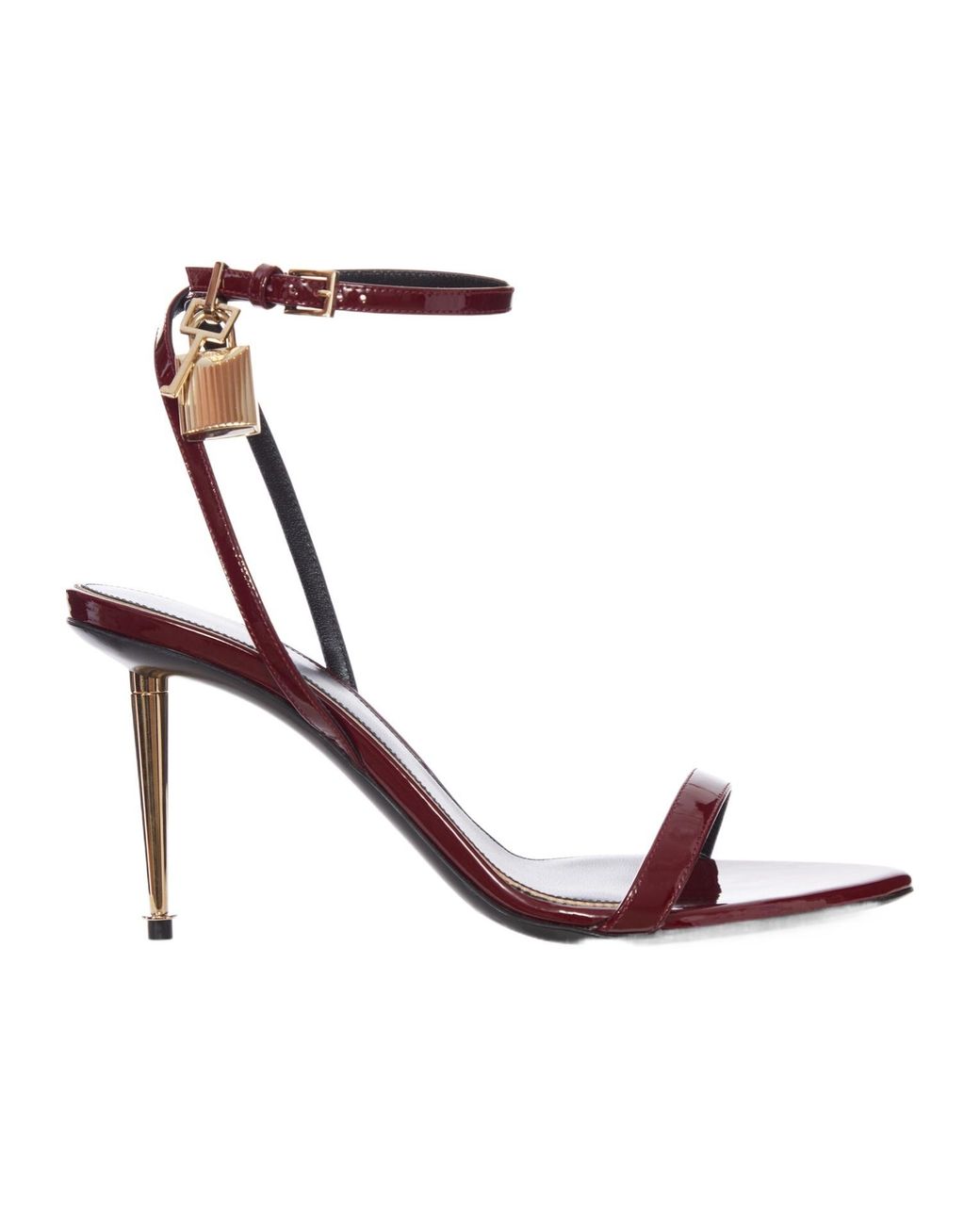 Tom Ford White Round-Toe High-Heeled Sandals