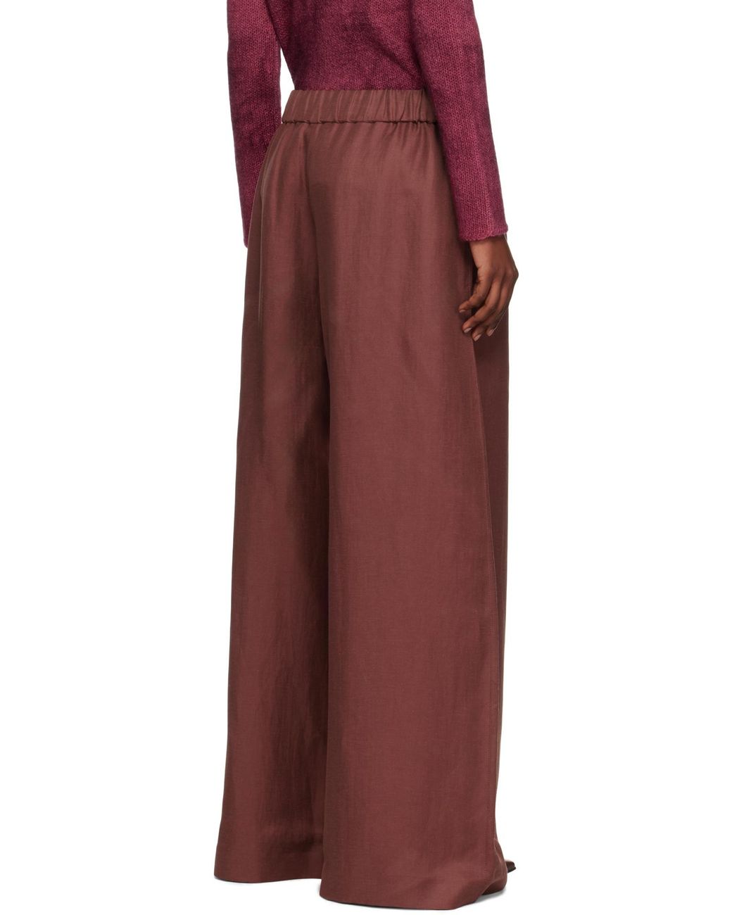 Gabriela Hearst Purple Drawstring Casual Pants