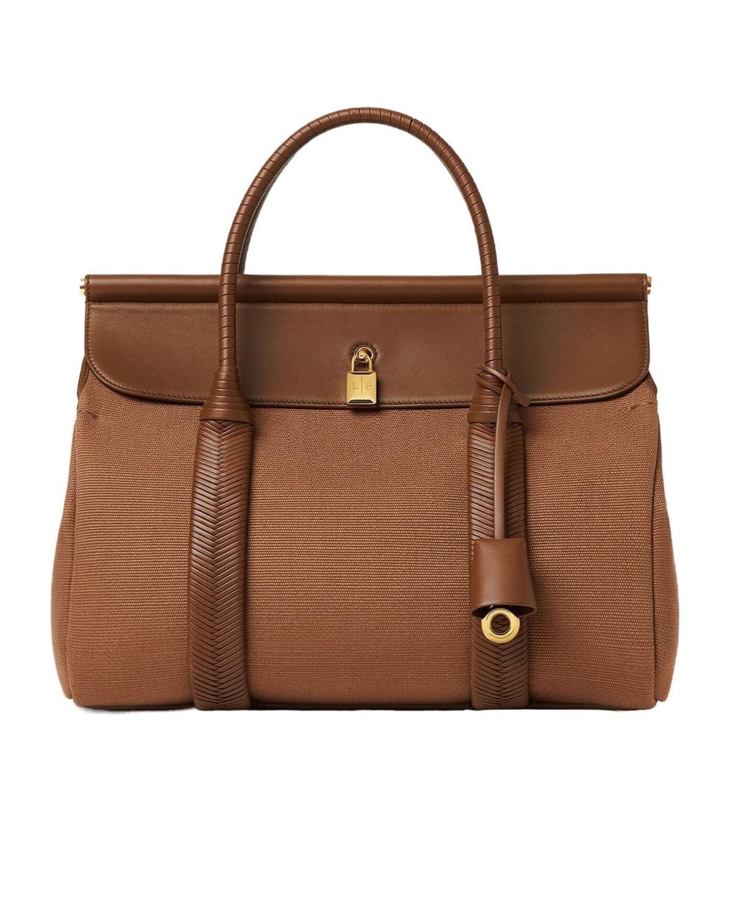 Loro Piana Brown Loom Bag L32 Handbag