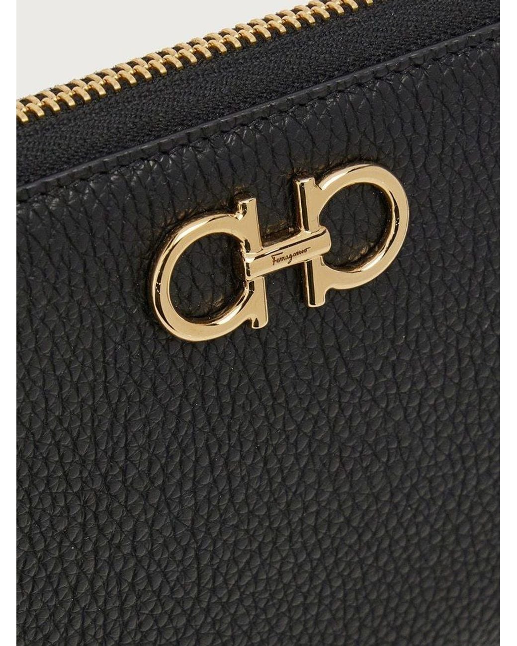 Ferragamo Black Logo Wallet