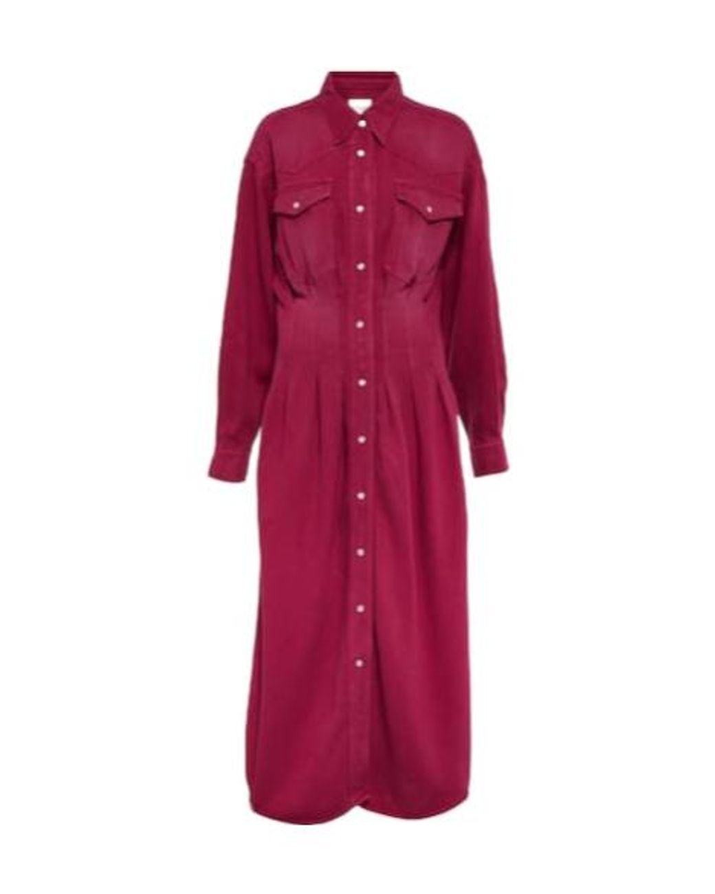 Isabel Marant Red Tomia Tencel Midi Dress