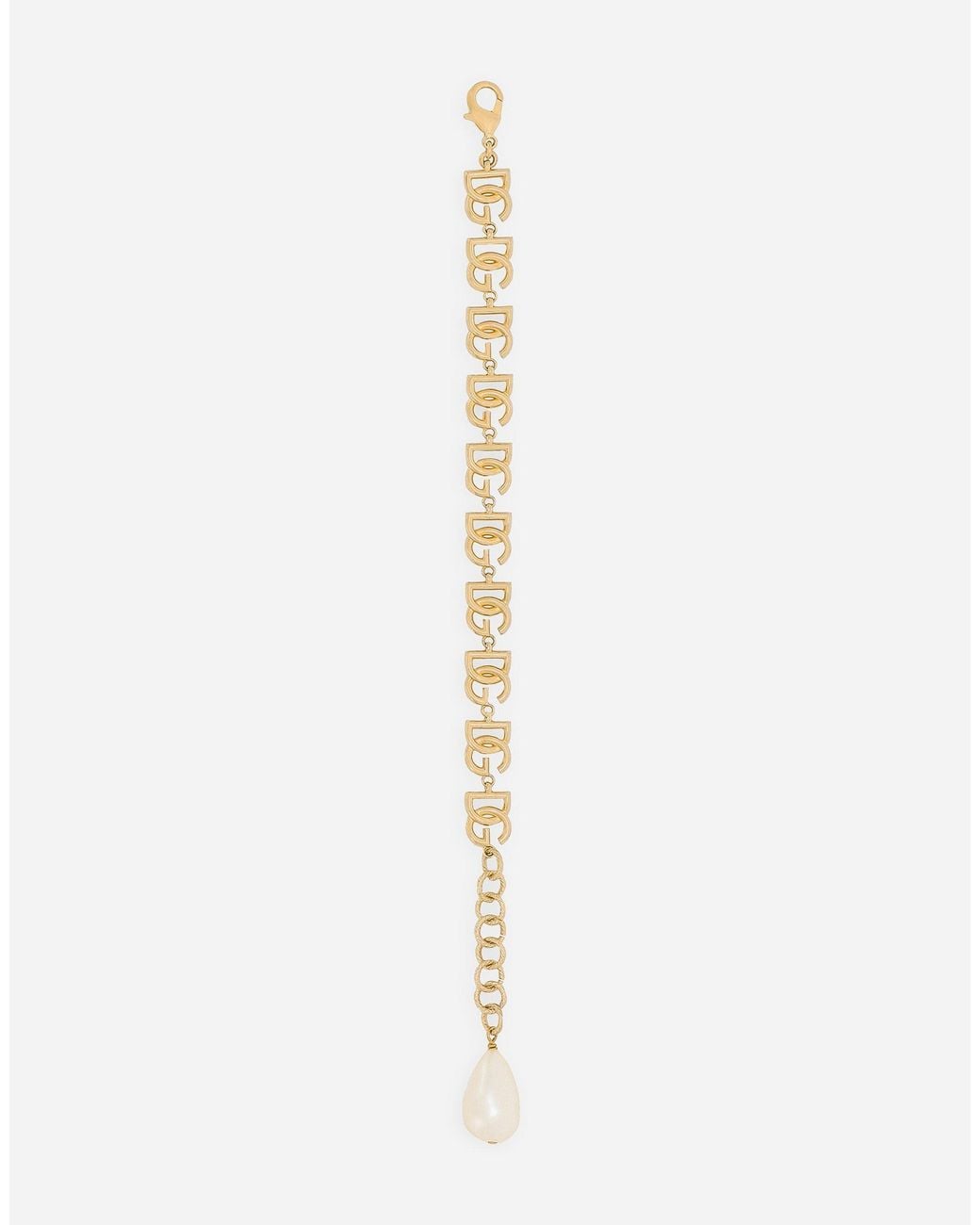 Dolce & Gabbana Metallic Dg Logo Bracelet