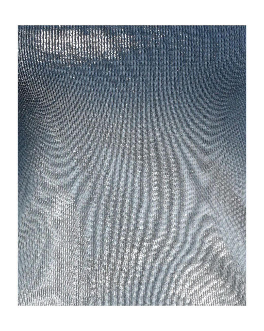 DIESEL Blue Two-Tone Long-Sleeve Turtleneck Knit