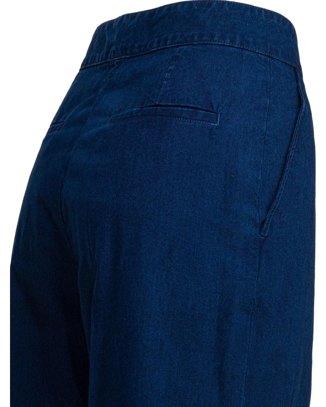 Valentino Blue Button Detailed Straight Leg Jeans