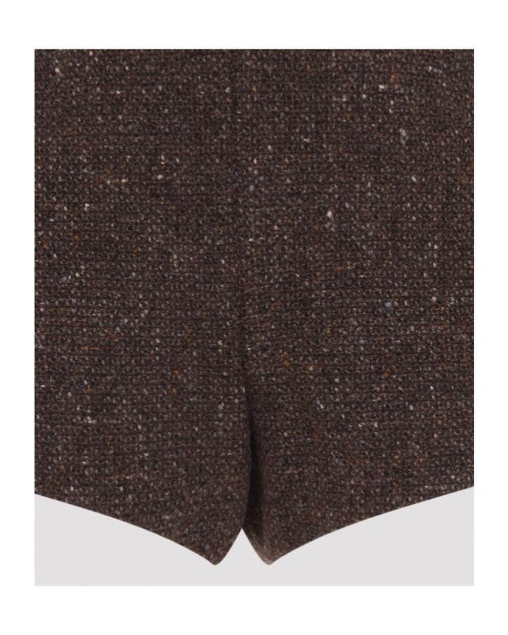 Ralph Lauren Brown Slim Tweed Shorts
