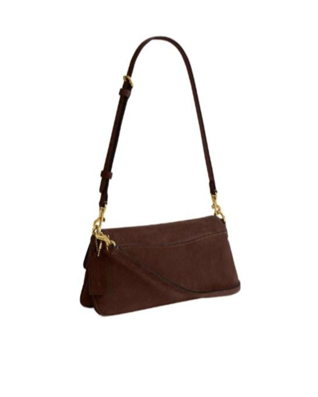COACH Brown Suede Jet Shoulder Bag