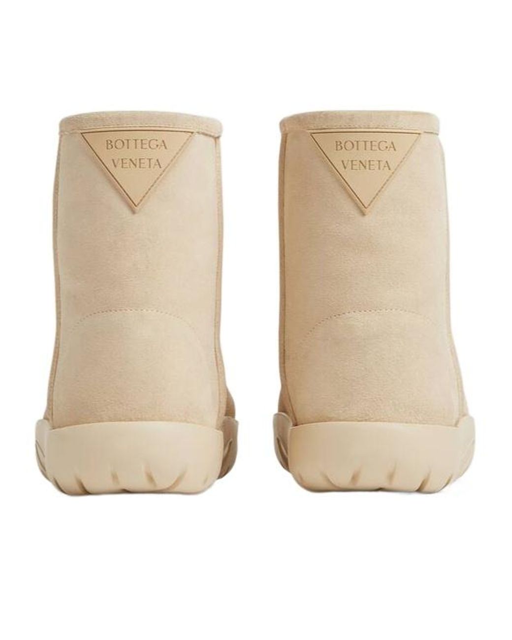 Bottega Veneta Natural Suede Snow Boots