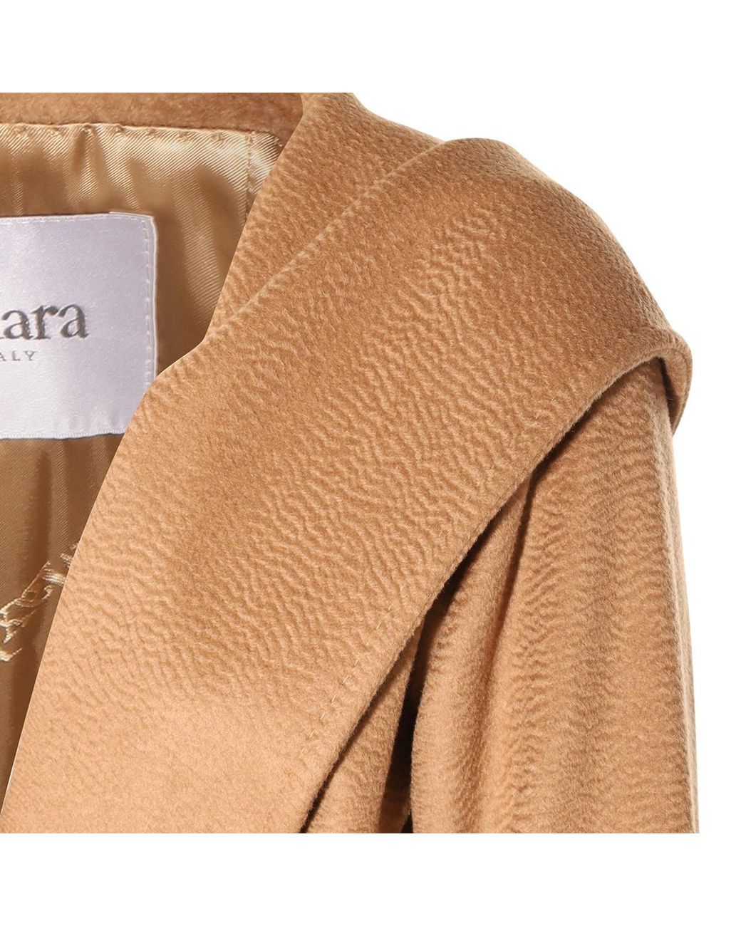 Max Mara Brown Rialto Hooded Belted Coat
