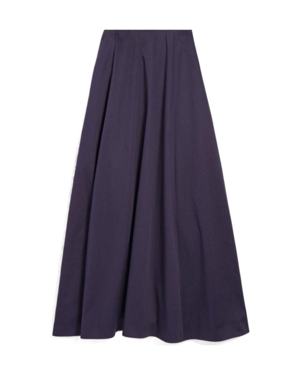 Balenciaga Purple Flared Midi Skirt