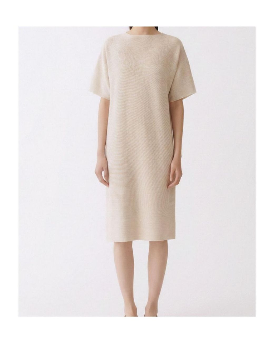Fabiana Filippi Natural Lurex Knit Dress