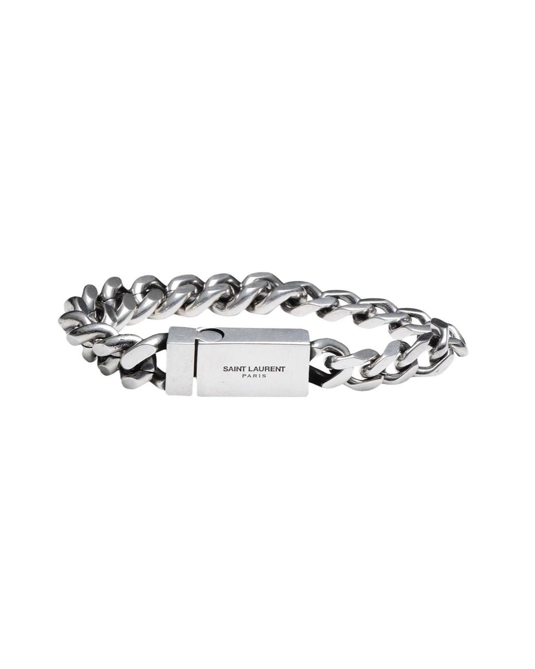Saint Laurent White Minimalist Bracelet