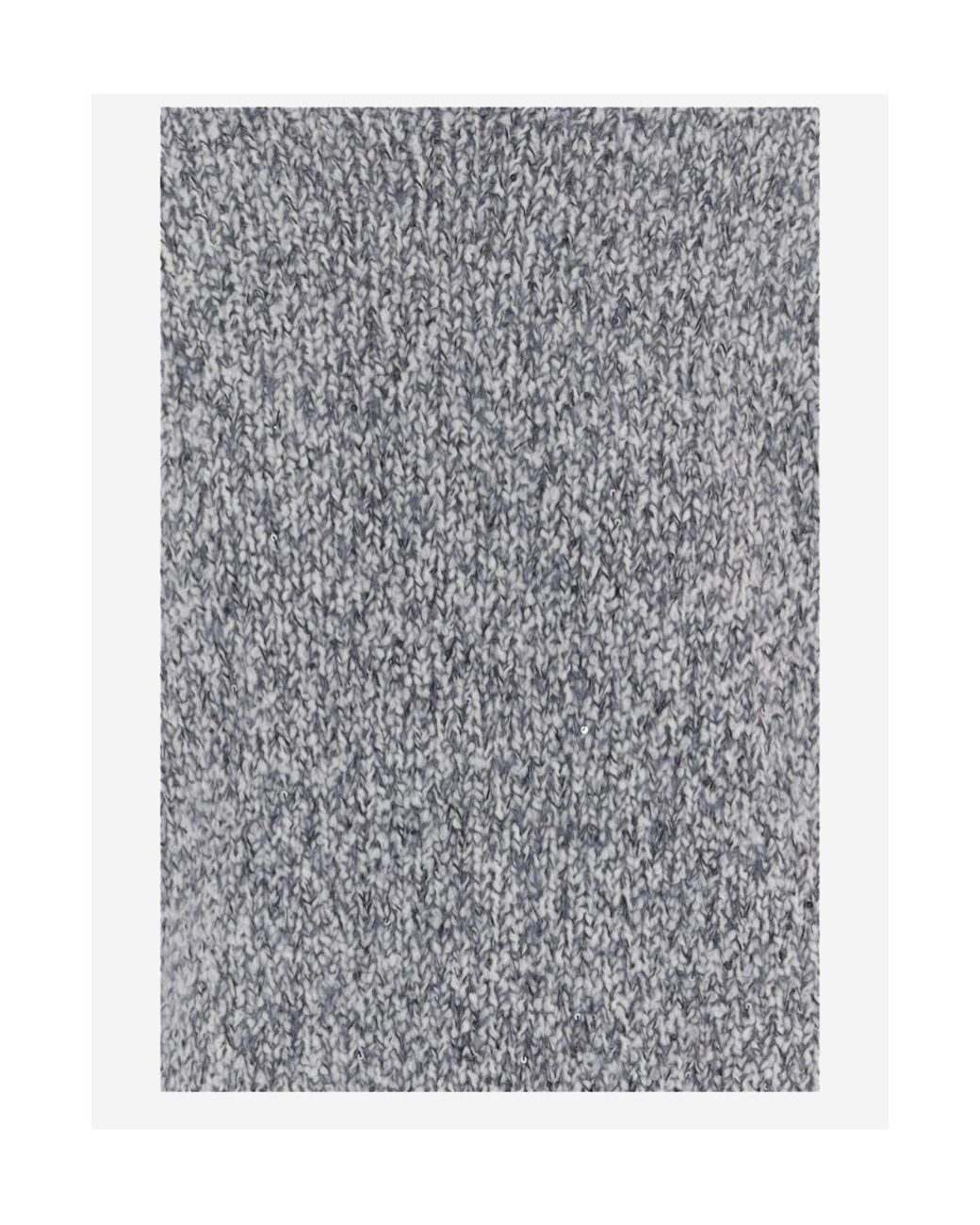 Bruno Manetti Gray Mélange Crew Neck Knitted Sweater