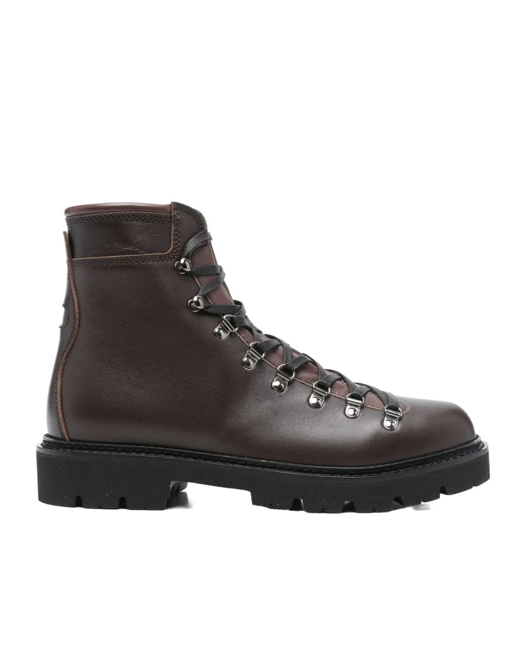 Bally Brown Lace-Up Ankle Boots for men