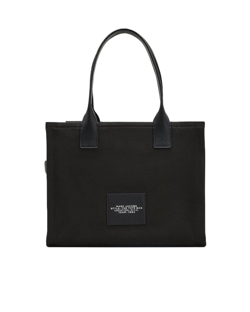 Marc Jacobs Black The Cargo Logo Printed Large Tote Bag