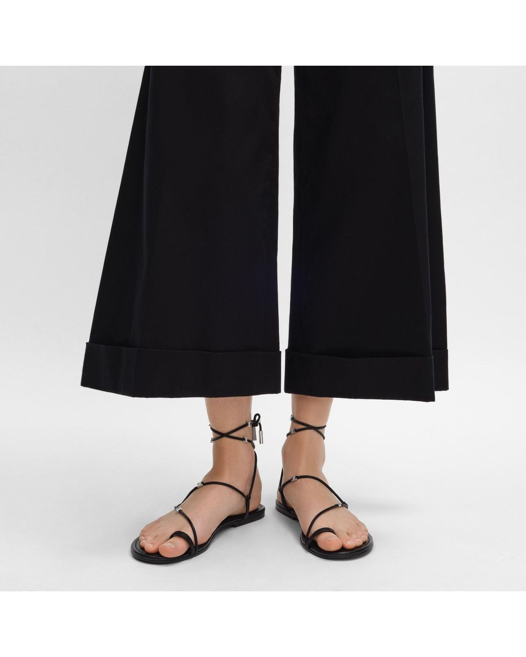 Céline White Spiral Sandal