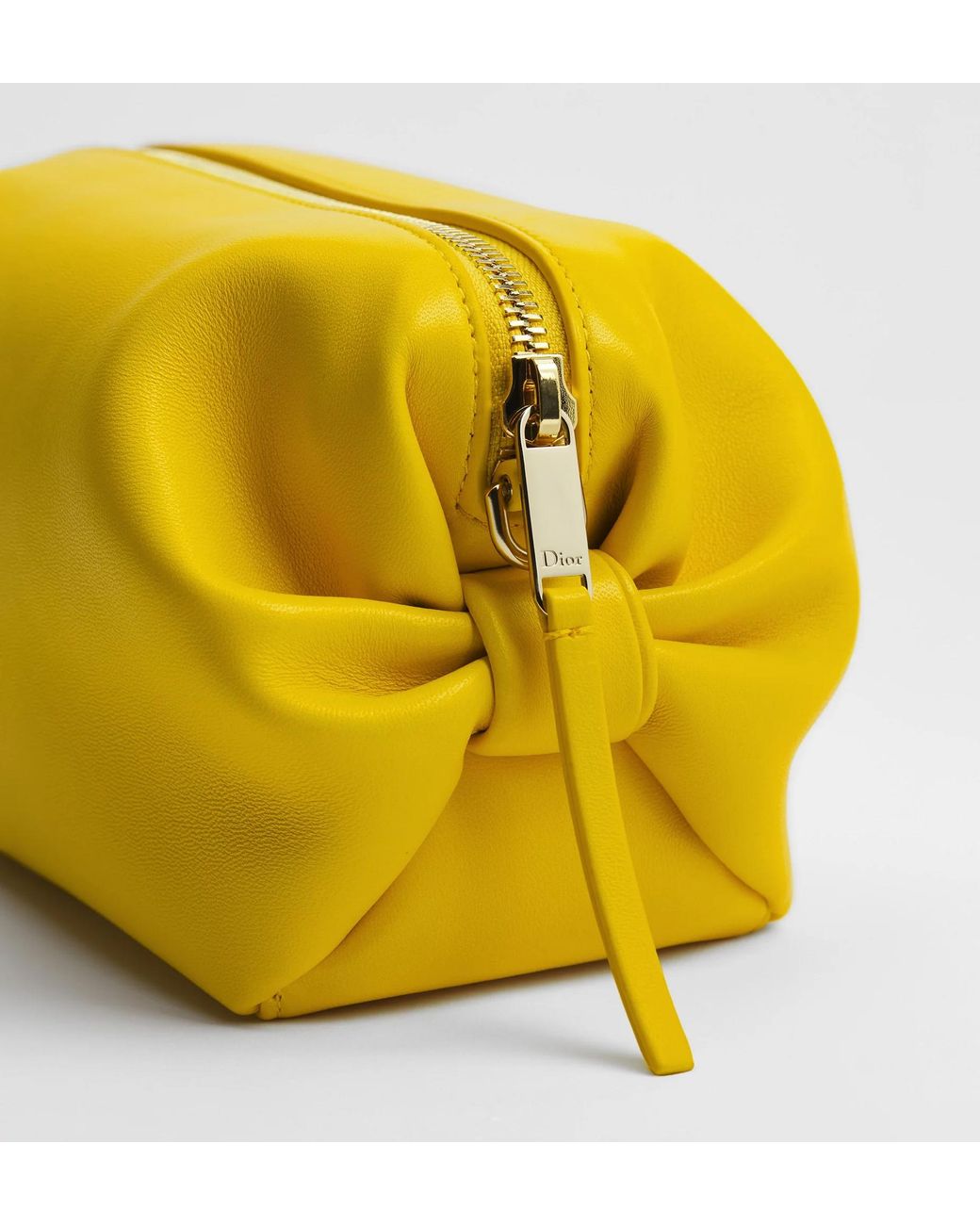 Dior Yellow Bow Pouch