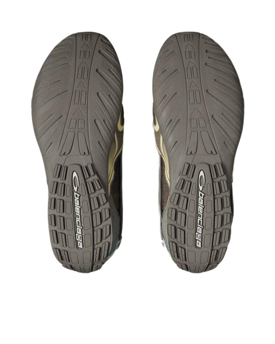 Balenciaga Green Radar Gradient Lines Sneaker for men