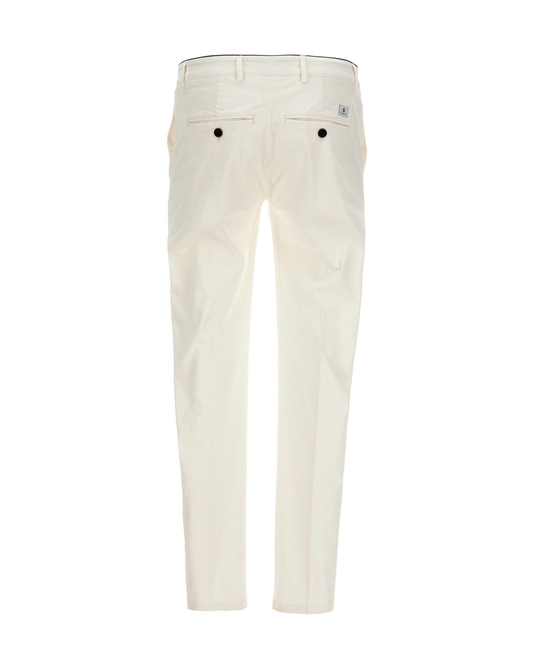Department 5 White Classic Mike Trousers for men