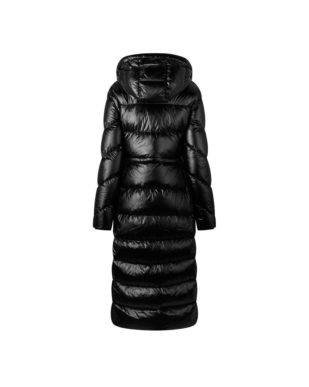 Moose Knuckles Black Belle Cote Shiny Shell Down Coat