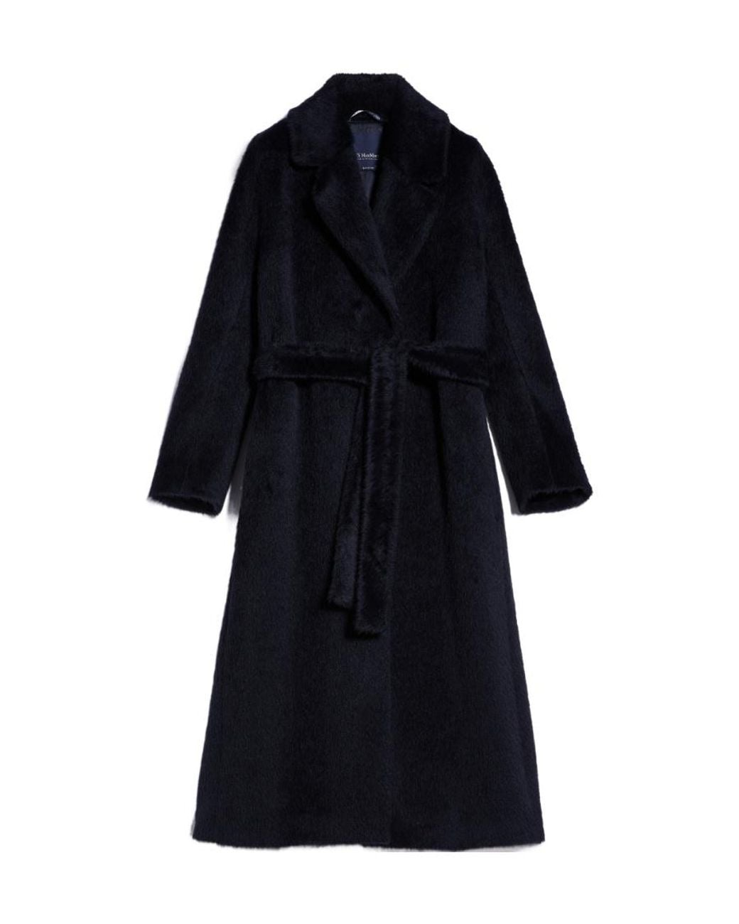 Max Mara Blue 'S Double-Breasted Oversized Coat