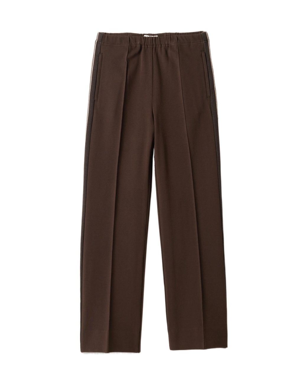 Miu Miu Brown Straight-Leg Trousers