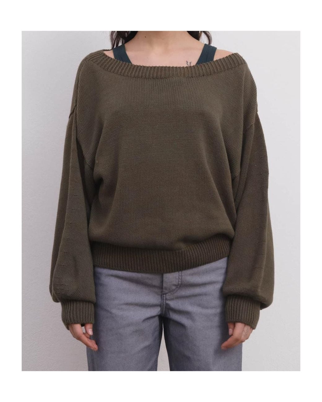 Baserange Green Long-Sleeved Knitwear