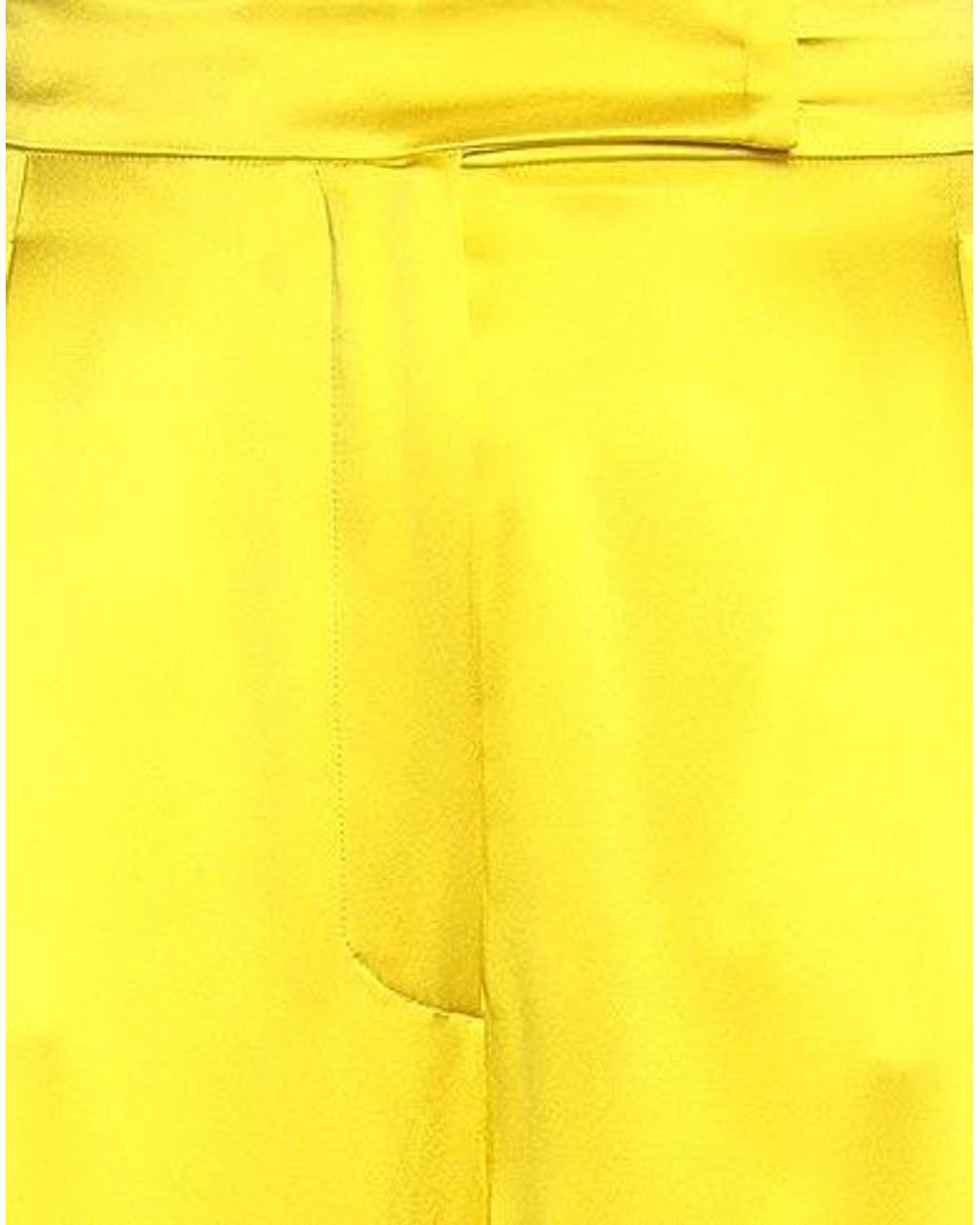 Max Mara Yellow Loose Trousers