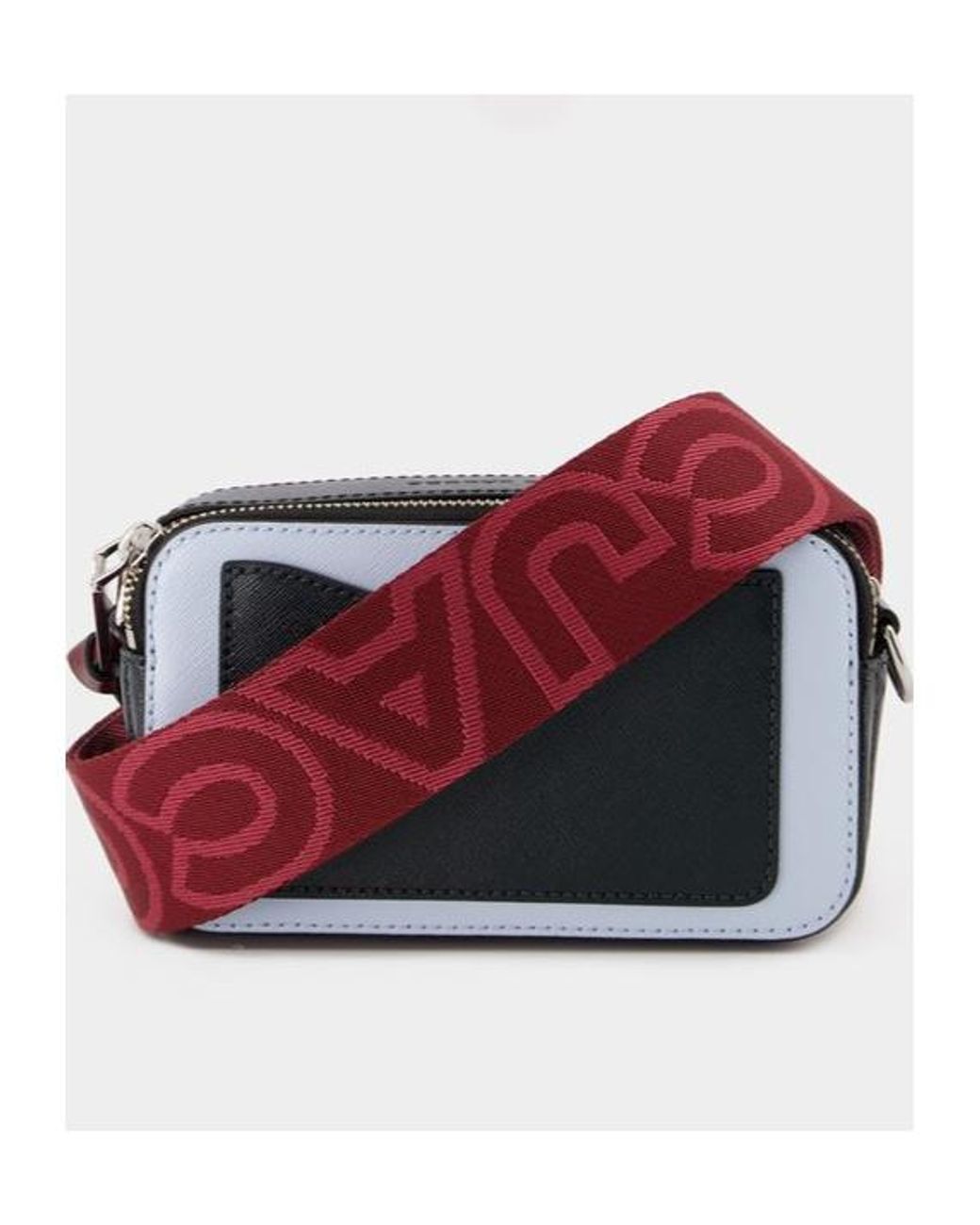 Marc Jacobs Red The Snapshot Logo Plaque Crossbody Bag
