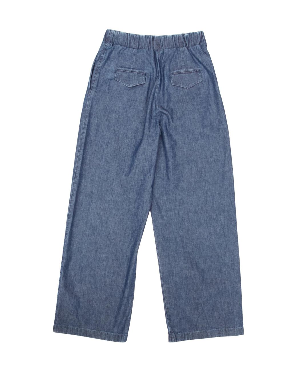 Jil Sander Blue Elastic Waist Pants