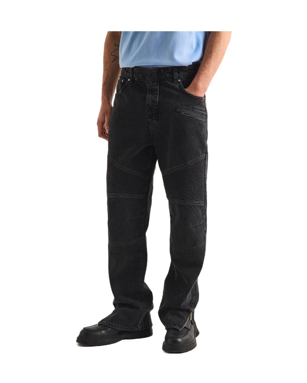 Represent Black Slim-Fit Jeans for men