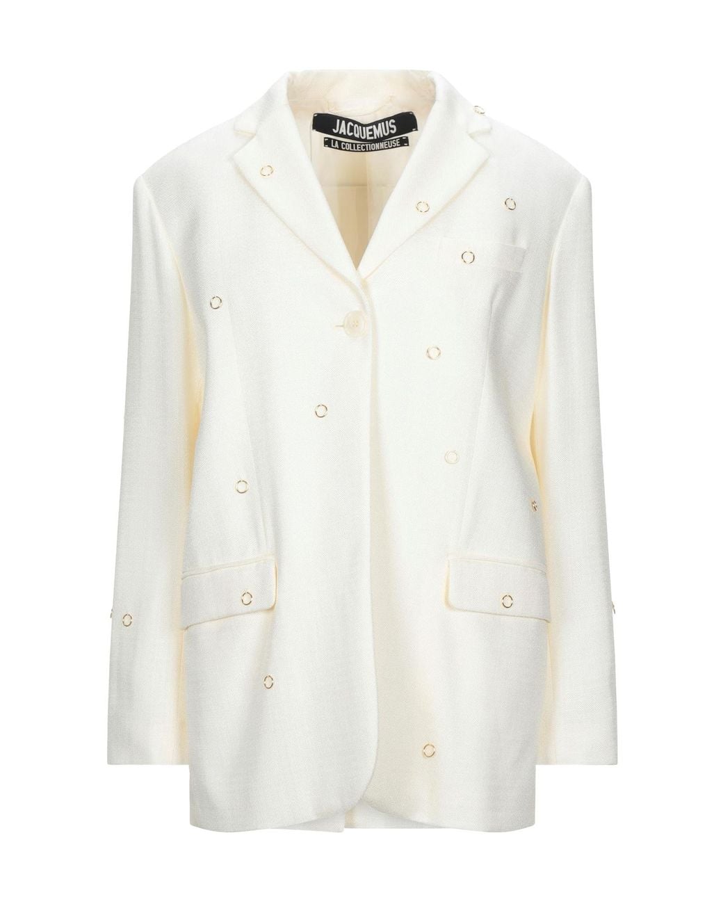 Jacquemus White Long Sleeves Blazer