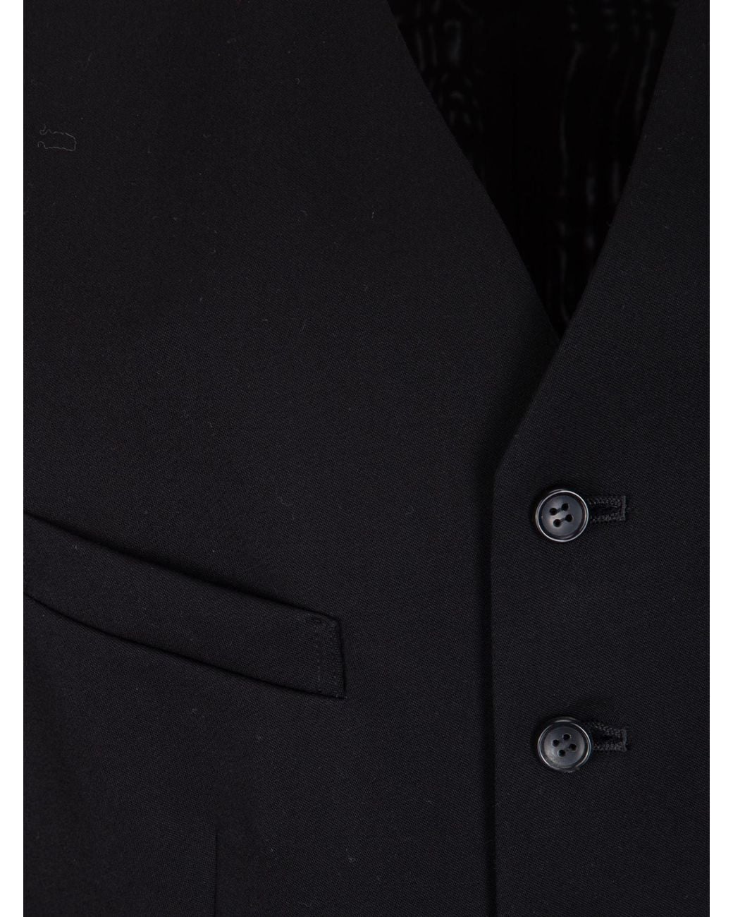 Comme des Garçons Black Comme Des Garçons Comme Des Garçons Single Breasted Vest