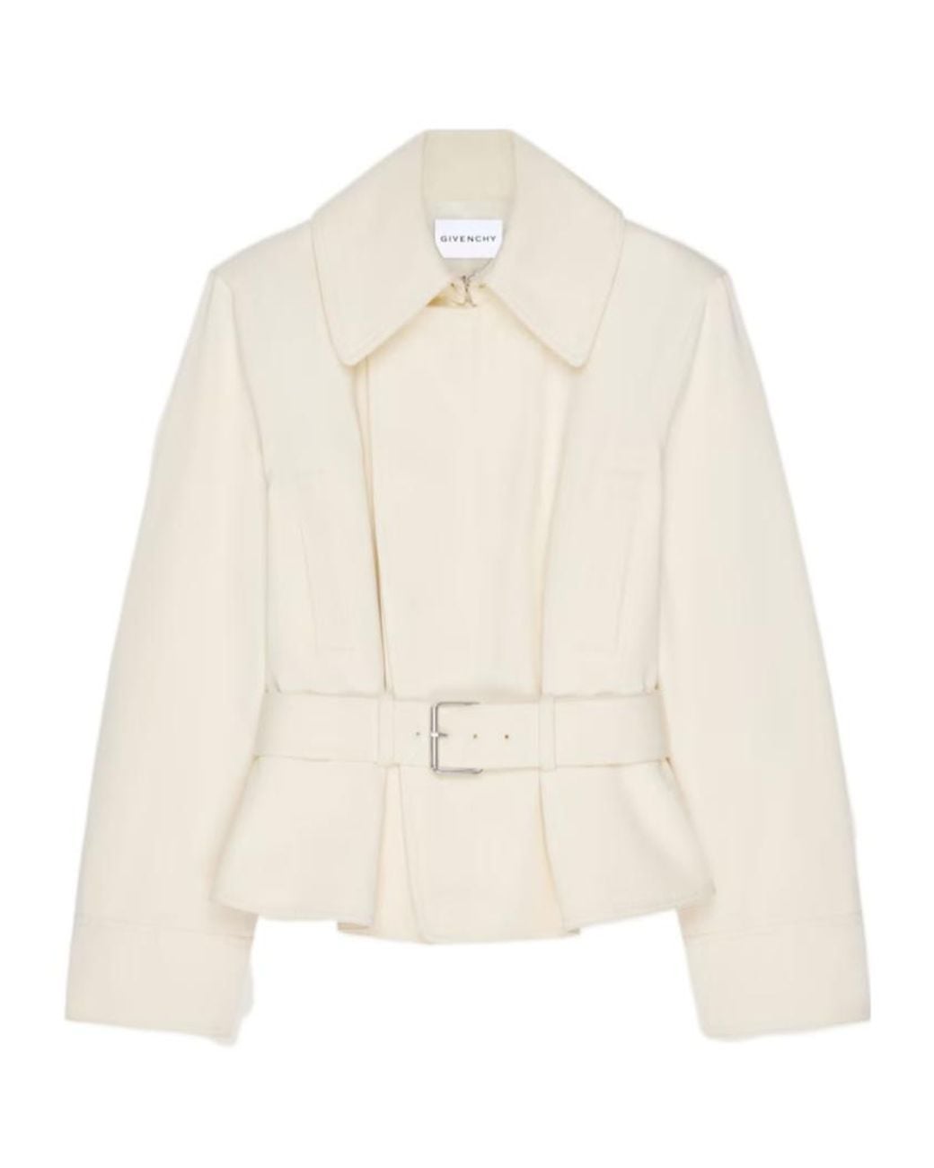 Givenchy Natural Cropped Belted Jacket