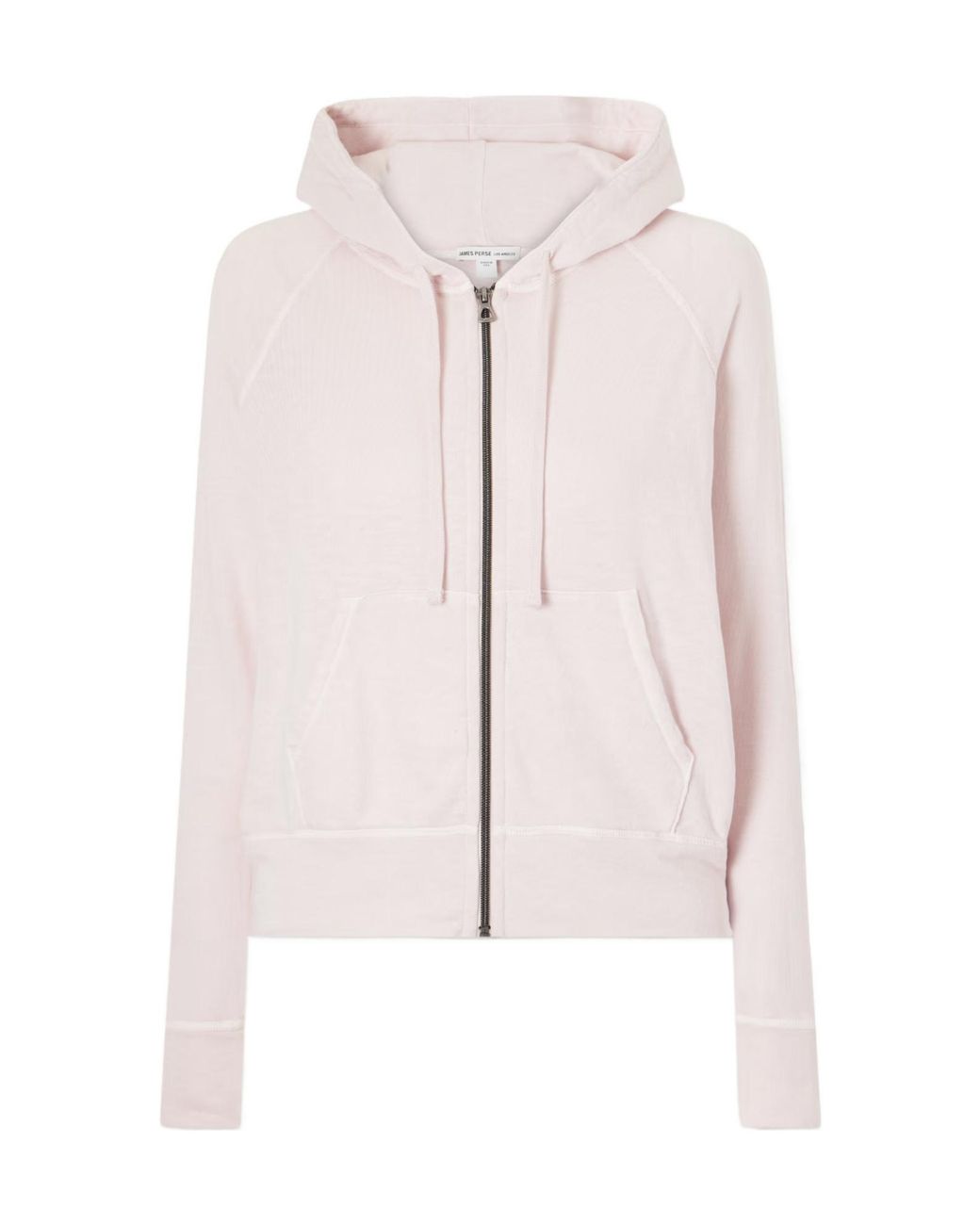 James Perse Pink Vintage French Cotton-Terry Hoodie