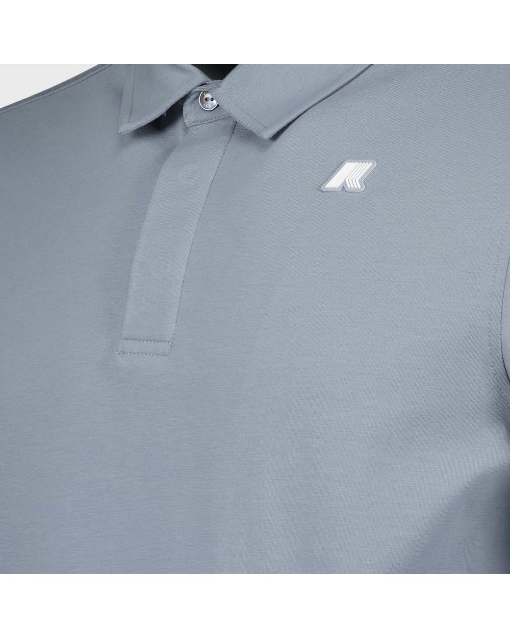 K-Way Blue Vincelle Light Stretch Jersey Polo Shirt for men