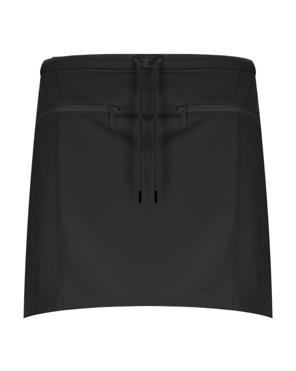 Courreges Black Courrèges Interlock Mini Skirt