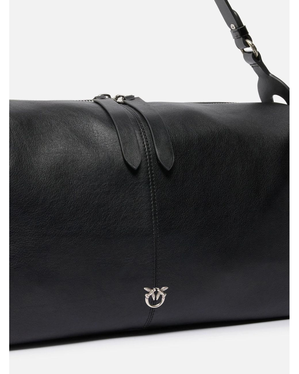 Pinko Black Keeper Large Shoulder Bag