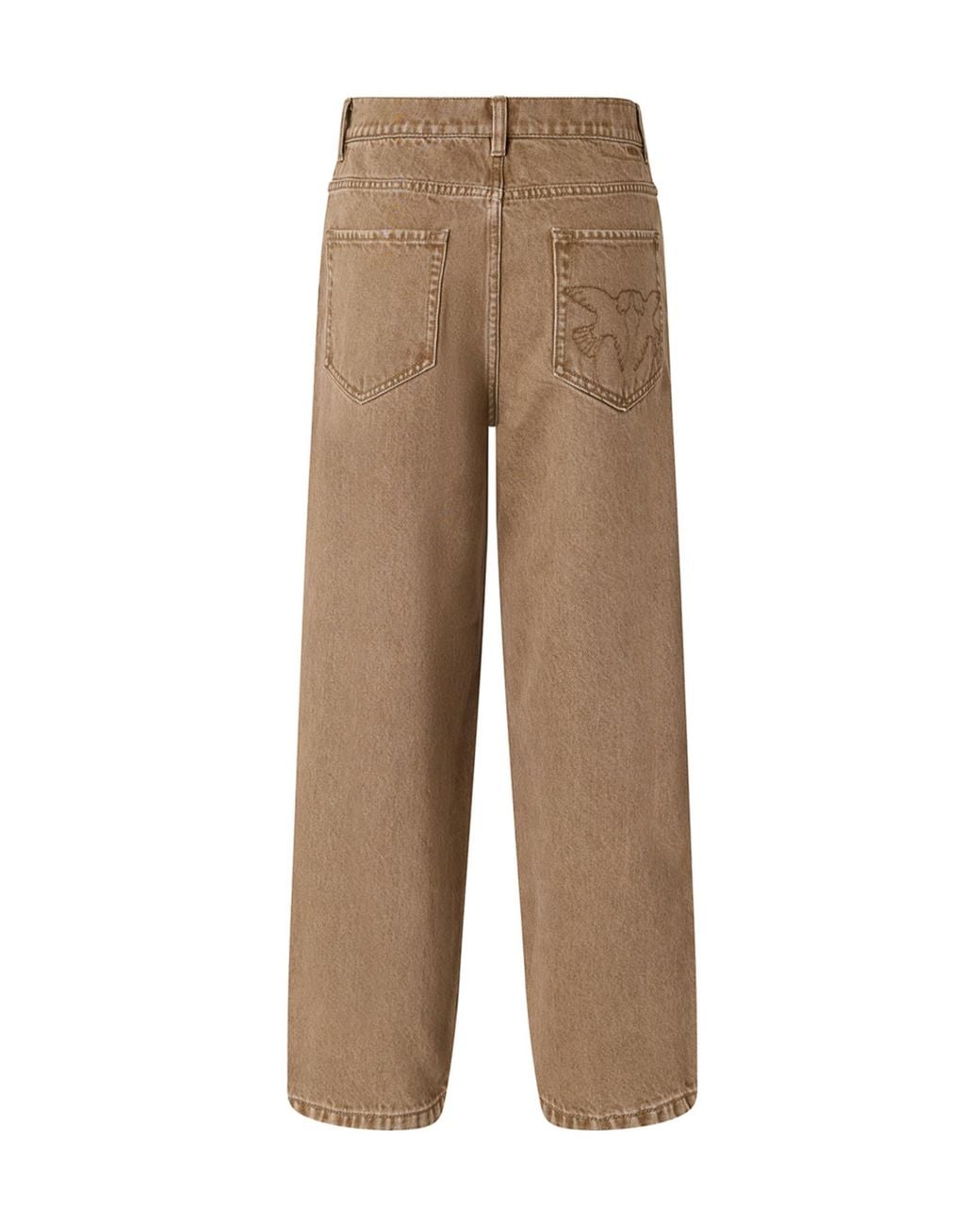 Pinko Natural Wide-Leg Denim Jeans