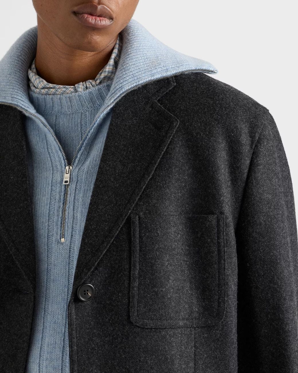 Prada Black Re-Wool Single-Breasted Jacket