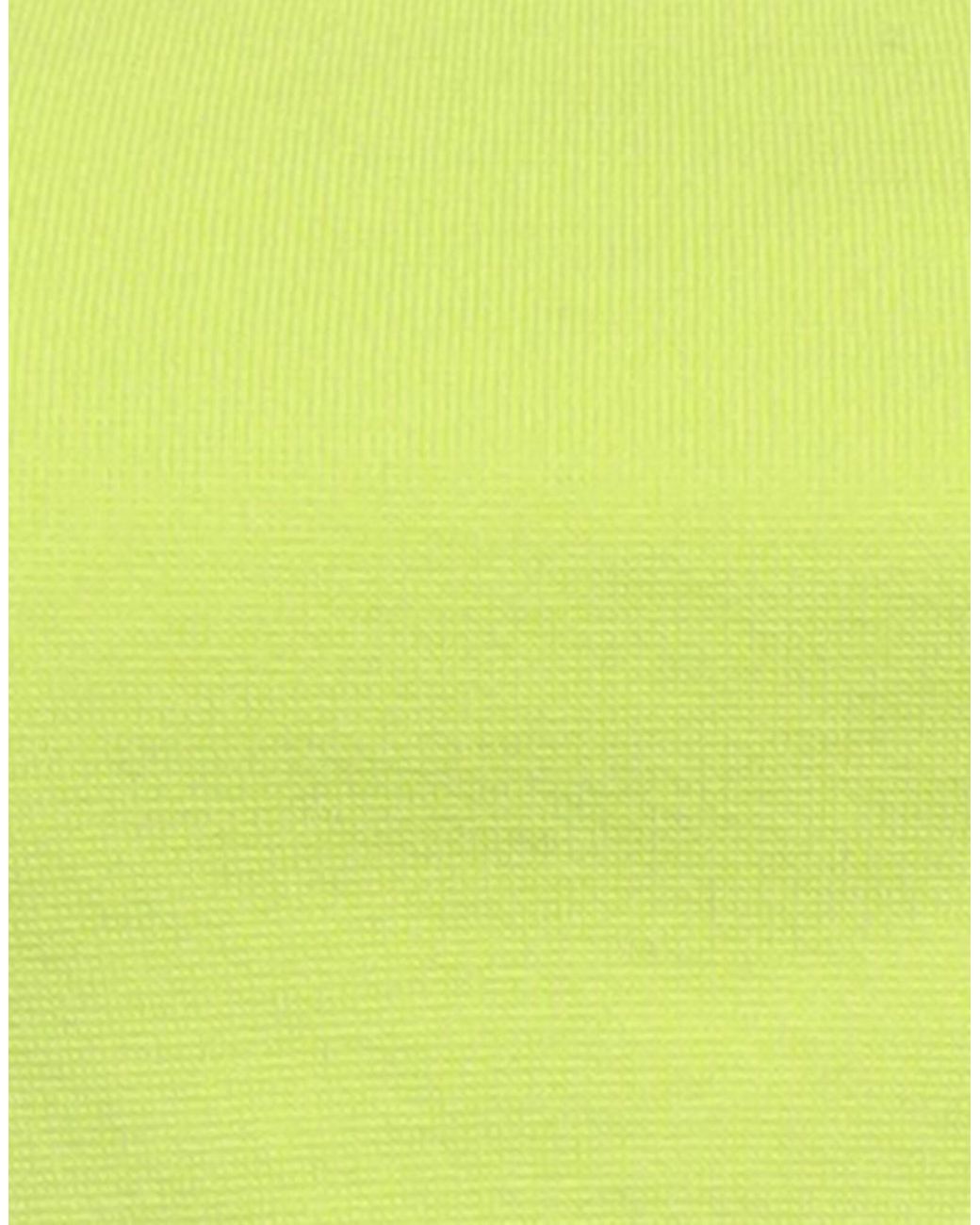 Sportmax Yellow Sleeveless Cropped Knit Top